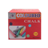 Colour Chalk(100PCS) box showing various colorful chalk sticks for arts and crafts.